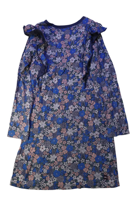 A Blue Long Sleeve Dresses from Tea in size 7Y for girl. (Back View)