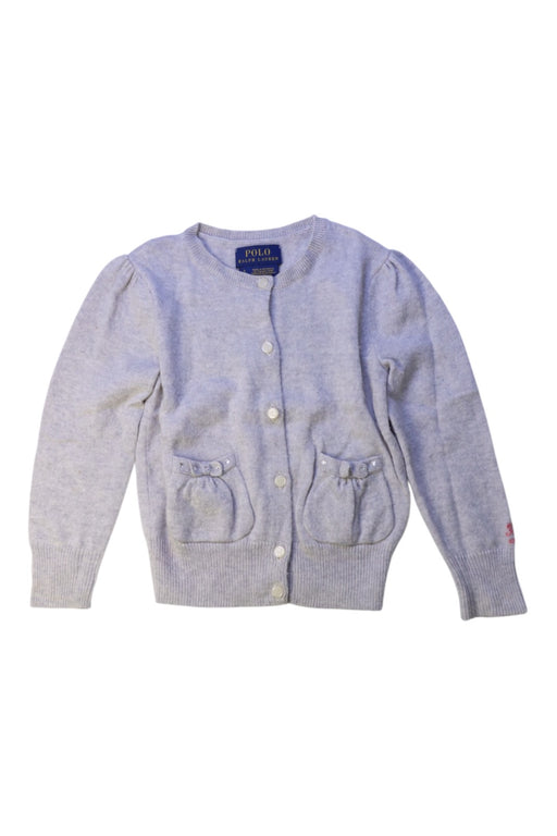A Grey Cardigans from Polo Ralph Lauren in size 3T for girl. (Front View)