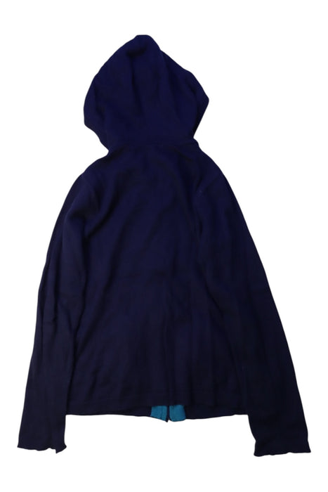 A Navy Hooded Sweatshirts from Jacadi in size 8Y for boy. (Back View)