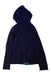 A Navy Hooded Sweatshirts from Jacadi in size 8Y for boy. (Back View)