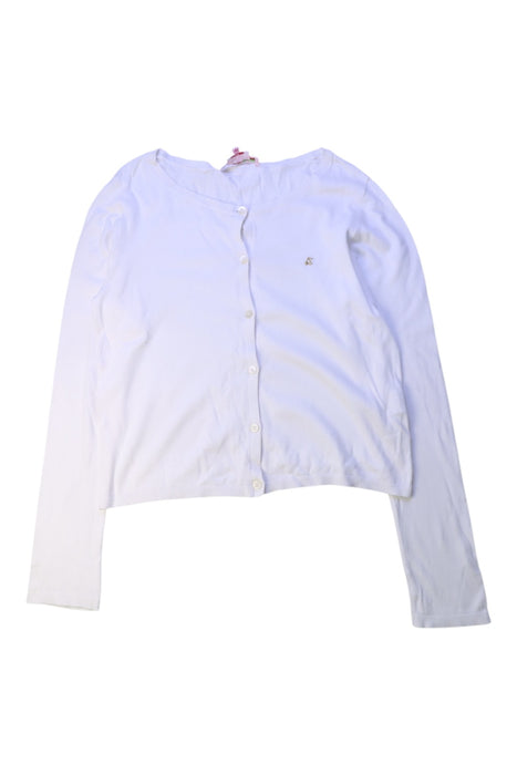A White Cardigans from Bonpoint in size 10Y for girl. (Front View)