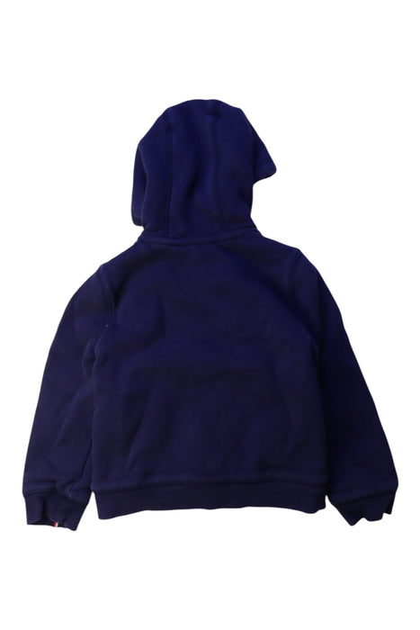 A Navy Hooded Sweatshirts from Tommy Hilfiger in size 3T for boy. (Back View)