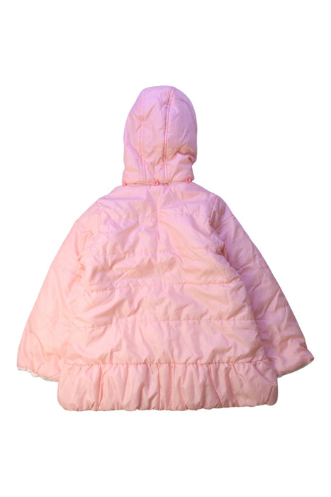A Pink Puffer/Quilted Coats & Outerwear from Miki House in size 4T for girl. (Back View)