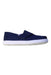 A Navy Slip Ons from Toms in size 5T for boy. (Front View)