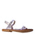 A White Sandals from Jacadi in size 7Y for girl. (Front View)