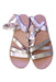 A White Sandals from Jacadi in size 7Y for girl. (Back View)