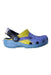 A Purple Sandals from Crocs in size 3T for boy. (Front View)