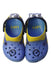 A Purple Sandals from Crocs in size 3T for boy. (Back View)