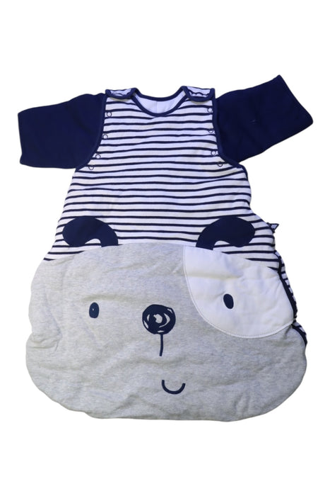 A Navy Sleepsacs from Mides in size 0-3M for boy. (Front View)