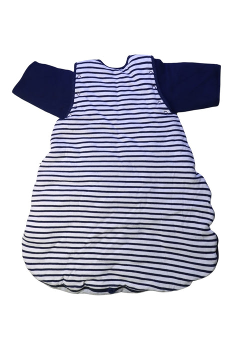 A Navy Sleepsacs from Mides in size 0-3M for boy. (Back View)