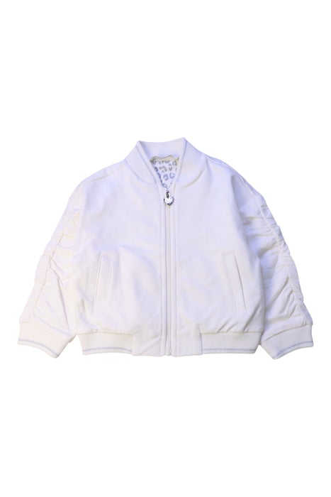A White Lightweight Jackets from Original Marines in size 6-12M for girl. (Front View)