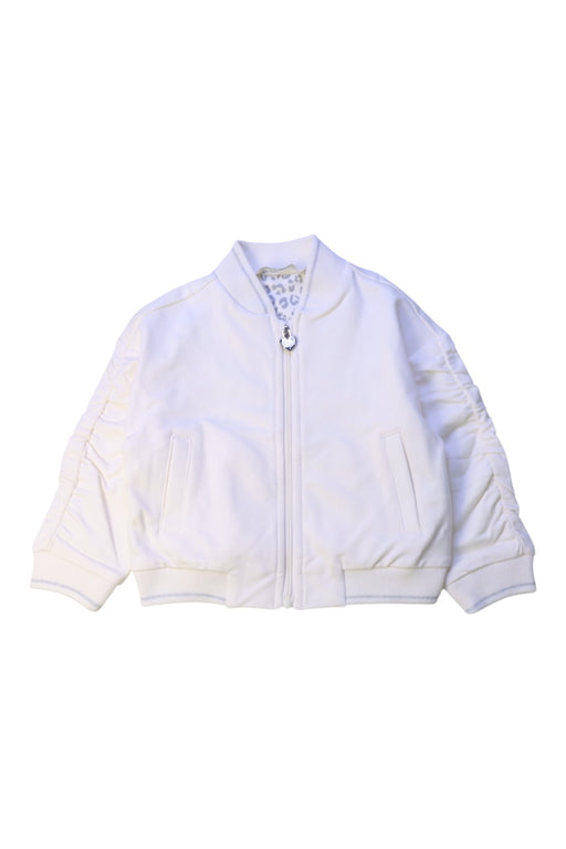 A White Lightweight Jackets from Original Marines in size 6-12M for girl. (Front View)