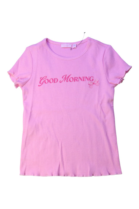 A Pink Short Sleeve T Shirts from Original Marines in size 2T for girl. (Front View)