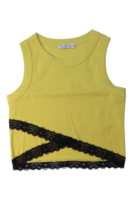 A Yellow Sleeveless Tops from Original Marines in size 7Y for girl. (Front View)