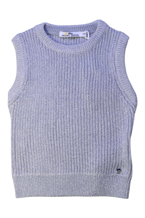 A Grey Sweater Vests from Original Marines in size 5T for girl. (Front View)