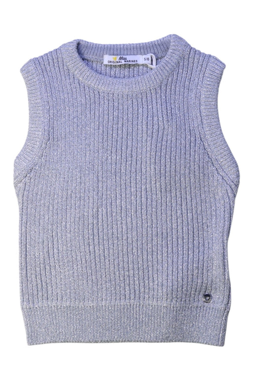 A Grey Sweater Vests from Original Marines in size 5T for girl. (Front View)