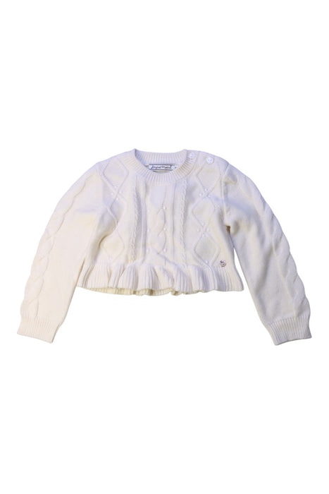 A White Knit Sweaters from Original Marines in size 6-12M for girl. (Front View)
