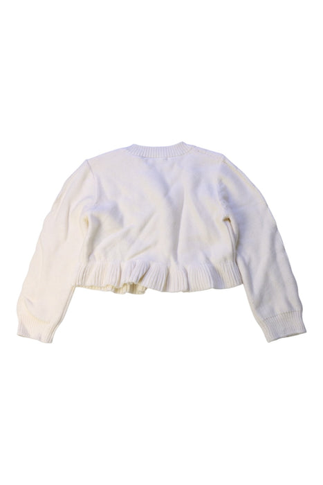 A White Knit Sweaters from Original Marines in size 6-12M for girl. (Back View)