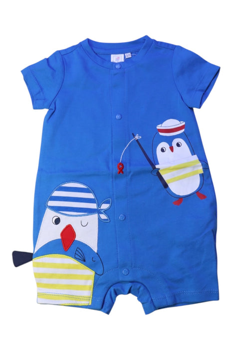 A Blue Short Sleeve Rompers from Original Marines in size 3-6M for boy. (Front View)
