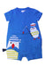 A Blue Short Sleeve Rompers from Original Marines in size 3-6M for boy. (Front View)