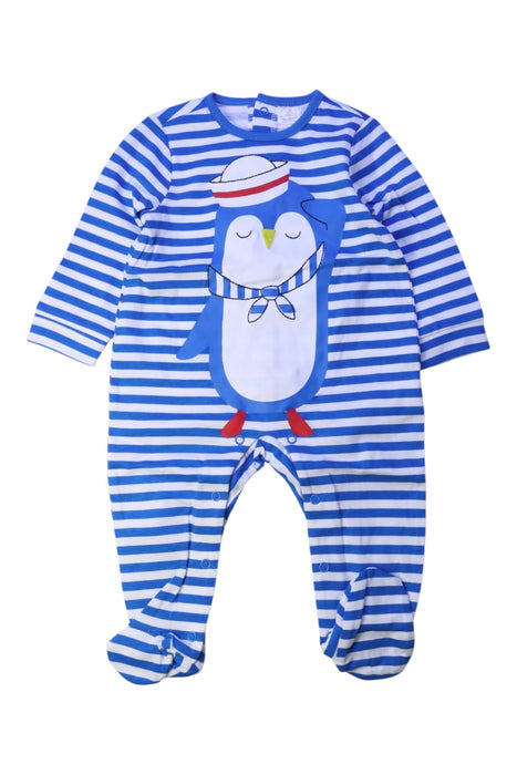 A Blue Onesies from Original Marines in size 3-6M for boy. (Front View)