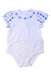 A White Short Sleeve Bodysuits from Original Marines in size 3-6M for girl. (Front View)