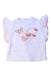 A White Short Sleeve Tops from Original Marines in size 3-6M for girl. (Front View)