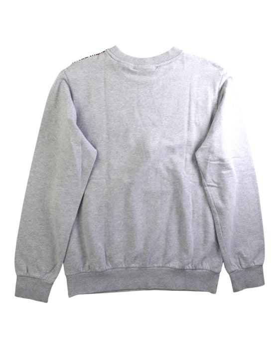 A Grey Crewneck Sweatshirts from Fendi in size 12Y for boy. (Back View)