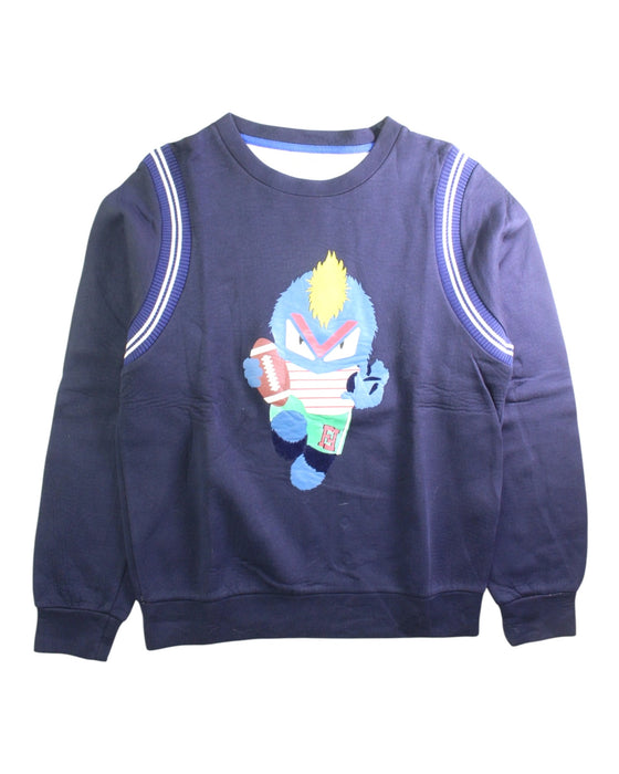 A Blue Crewneck Sweatshirts from Fendi in size 12Y for boy. (Front View)