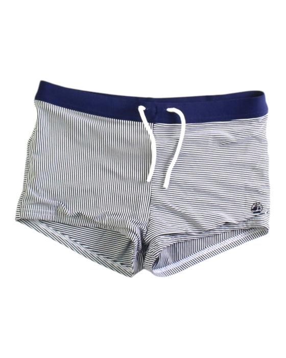 A Blue Swim Shorts from Petit Bateau in size 12Y for boy. (Front View)