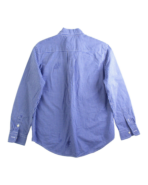 A Blue Long Sleeve Shirts from Ralph Lauren in size 7Y for boy. (Back View)