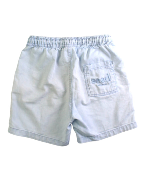 A Blue Shorts from Seed in size 8Y for boy. (Back View)