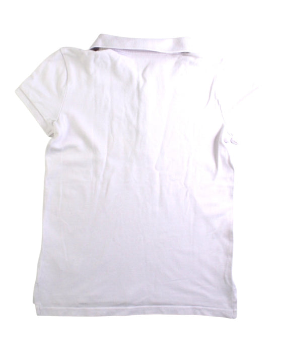 A White Short Sleeve Polos from Polo Ralph Lauren in size 8Y for girl. (Back View)