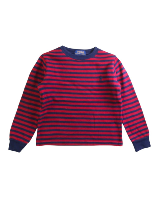 A Red Long Sleeve Tops from Polo Ralph Lauren in size 3T for boy. (Front View)