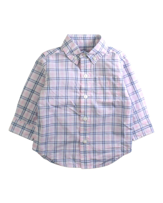 A White Long Sleeve Shirts from Janie & Jack in size 3-6M for boy. (Front View)