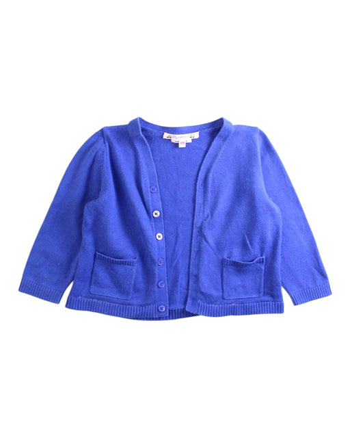 A Blue Cardigans from Bonpoint in size 12-18M for girl. (Front View)