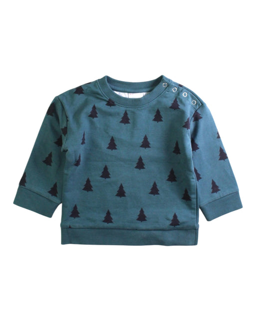 A Blue Buttoned Sweatshirts from Hanna Andersson in size 18-24M for boy. (Front View)