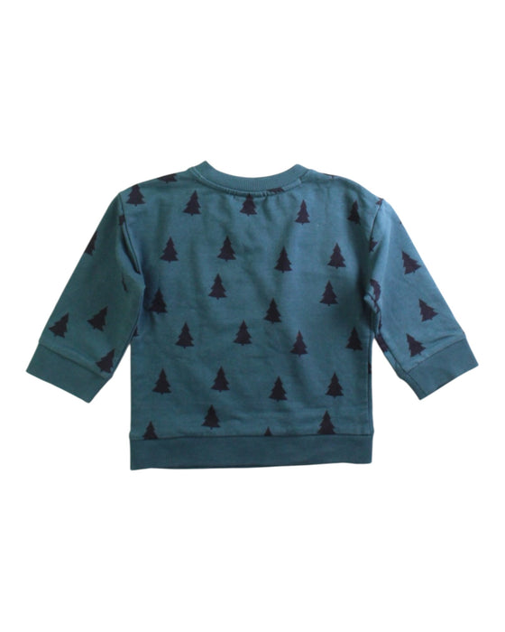A Blue Buttoned Sweatshirts from Hanna Andersson in size 18-24M for boy. (Back View)