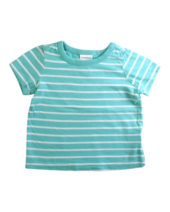 A Teal Short Sleeve T Shirts from Hanna Andersson in size 12-18M for boy. (Front View)