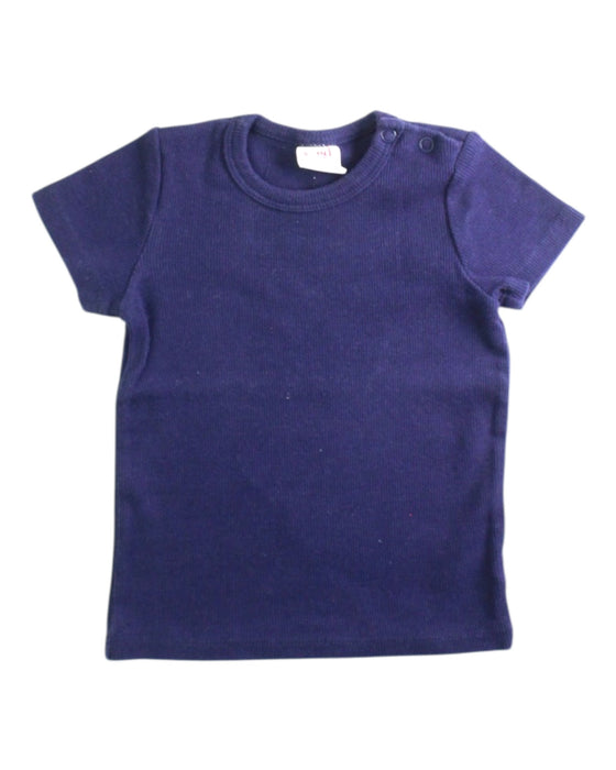 A Navy Short Sleeve T Shirts from Seed in size 12-18M for boy. (Front View)