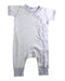 A Grey Short Sleeve Rompers from Hanna Andersson in size 3-6M for boy. (Front View)