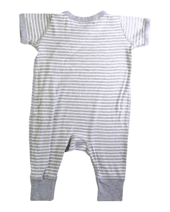 A Grey Short Sleeve Rompers from Hanna Andersson in size 3-6M for boy. (Back View)