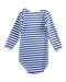 A Blue Long Sleeve Bodysuits from Petit Bateau in size 6-12M for boy. (Back View)