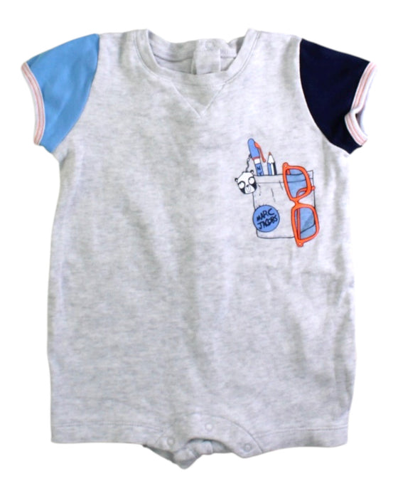 A Grey Short Sleeve Rompers from Little Marc Jacobs in size 3-6M for boy. (Front View)