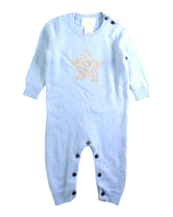 A Blue Long Sleeve Rompers from Bloomie's Baby in size 6-12M for boy. (Front View)
