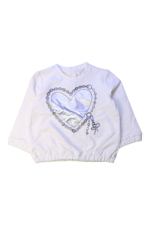 A White Crewneck Sweatshirts from Original Marines in size 6-12M for girl. (Front View)