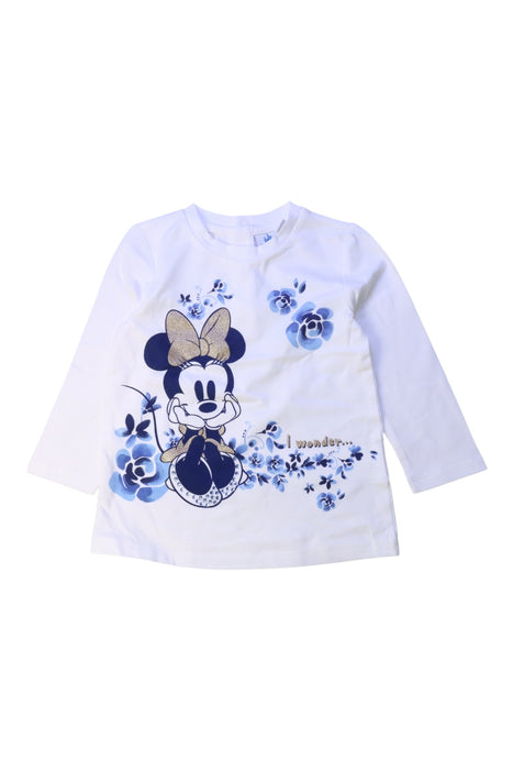 A White Long Sleeve Tops from Original Marines in size 6-12M for girl. (Front View)