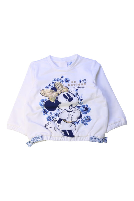 A White Crewneck Sweatshirts from Original Marines in size 6-12M for girl. (Front View)