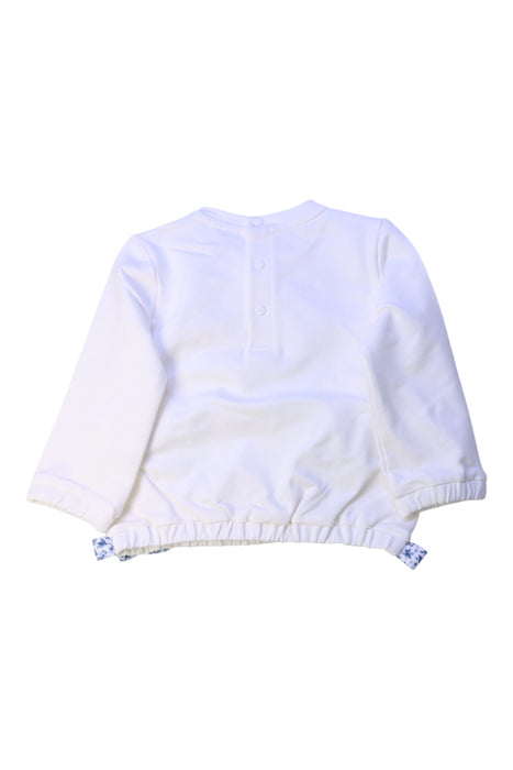 A White Crewneck Sweatshirts from Original Marines in size 6-12M for girl. (Back View)