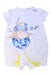 A White Short Sleeve Rompers from Original Marines in size 3-6M for girl. (Front View)